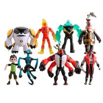 Bonecos Desenho Ben 10 Kit 9 Conjunto Action Figure 12cm - BBACOMERCIO