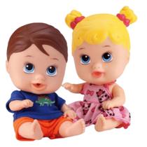 Bonecos em vinil para crianças Little Dolls Gêmeos