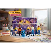 Bonecos Estilo K-Pop Guerreiros Colecionáveis Miniaturas Idols Brinquedo Infantil