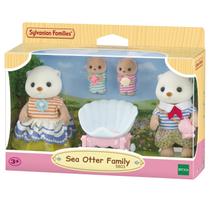 Bonecos Família Das Lontras Marinhas Sylvanian Families Com Acessórios Colecionável - Epoch