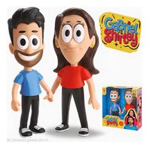 Bonecos Gashi Gabriel e Shirley Youtubers em vinil Macio - Divertoys