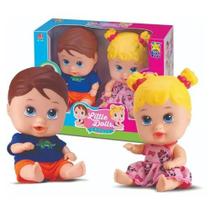 Bonecos gêmeos menina e menino little dolls-divertoys