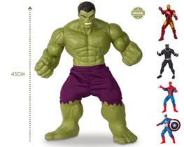 Bonecos gigantes 45cm personagens marvel articulados vinil - mimo revolution