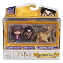 Bonecos Harry, Hermione e Rabo-Córneo Húngaro - Harry Potter Bonecos Harry, Hermione e Rabo-Córneo Húngaro - Harry Potter