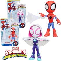 Bonecos Homem Aranha e Ghost Spider Spidey Amazing Friends