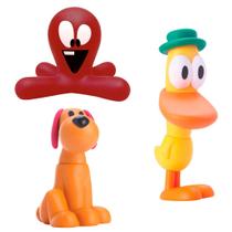 Bonecos Infantis Fred Loula E Pato Turma Pocoyo-Cardoso Toys