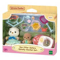Bonecos Irmãs Lontras Marinhas Com Snorkel Splash Acessórios - Sylvanian Families Bonecos Irmãs Lontras Marinhas Com Snorkel Splash Acessórios - Sylvanian Families