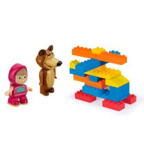 Bonecos Masha e o Urso Balde com Blocos - Monte Líbano Bonecos Masha e o Urso Balde com Blocos - Monte Líbano