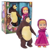 Bonecos Masha e o Urso em Vinil - Divertoys