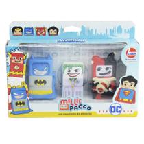 Bonecos Milliepacco Batman, Coringa e Alerquina Dc Friends
