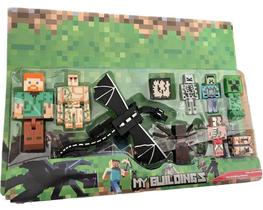 Bonecos Mine Craft 10 Personagens