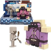 Bonecos Minecraft Pigmadillo Vs.Esqueleto Articulado6+Mattel