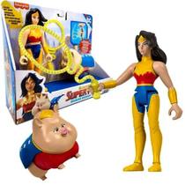 Bonecos Mulher Maravilha e PB DC Super Pets Fisher Price Mattel HGL04 Fisher Price Mattel Bonecos Mulher Maravilha e PB DC Super Pets Fisher Price Mattel HGL04 Fisher Price Mattel