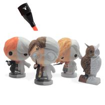 Bonecos para Colorir com Canetinhas Harry Potter + Edwiges