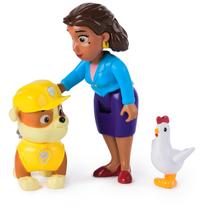 Bonecos Paw Patrol - Rubble, Prefeita Goodway e Chickaletta Bonecos Paw Patrol - Rubble, Prefeita Goodway e Chickaletta