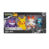 Bonecos Pikachu, Gengar, Scorbunny e Riolu - Pokémon Bonecos Pikachu, Gengar, Scorbunny e Riolu - Pokémon