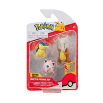 Bonecos - Pokemon Battle - Cyndaquil - Jingglypuff - Marowak SUNNY BRINQUEDOS Bonecos - Pokemon Battle - Cyndaquil - Jingglypuff - Marowak SUNNY BRINQUEDOS
