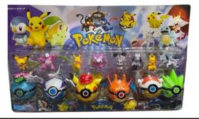 Bonecos Pokémon Pikachu Pokémon Com Acessório Bola Pokebola