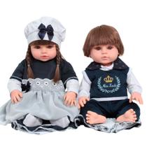 Bonecos Reborn Gemêos Recém Nascidos Corpo De Vinil Lindos Bonecos Reborn Gemêos Recém Nascidos Corpo De Vinil Lindos