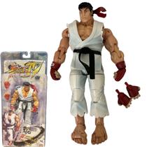 Bonecos Ryu Branco 18cm articulado Street Fighter figure Bonecos Ryu Branco 18cm articulado Street Fighter figure