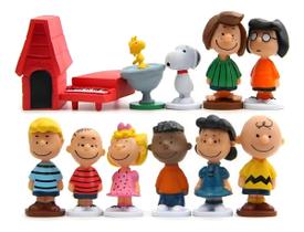 Bonecos Snoopy Charlie Brown Miniaturas 12 peças Pvc Presentes clássicos Bonecos Snoopy Charlie Brown Miniaturas 12 peças Pvc Presentes clássicos