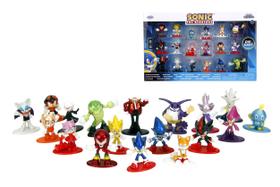 Bonecos Sonic The Hedgehog Jada Toys - Pacote com 18 Figuras (4cm)