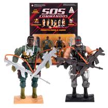 Bonecos Sos Commandos Vs Terror Tony Turner Vs Bad Ninja 0894 - Gulliver