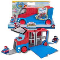 Bonecos Spidey - Figuras E Veículo Transporter Marvel Sunny