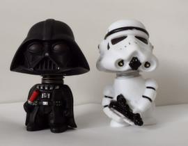 Bonecos Star Wars Darth Vader Stormtrooper 11cm Painel Carro