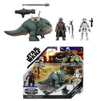 Bonecos Star Wars Mission Fleet Mandaloriano Stromtrooper e Blurrg - Mandalorian - The Child - Disney - Hasbro - F1646