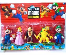 Bonecos Super Mário Cartelado Kit 5 bonecos 12 cm
