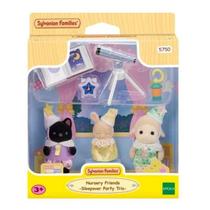 Bonecos Sylvanian Families - Amigos do jardim da infancia - Noite do Pijama EPOCH MAGIA