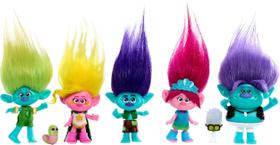 Bonecos Trolls Mattel DreamWorks - Kit com 5 Mini Figuras