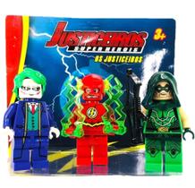 Bonecos Vingadores e Liga da Justiça 8 cm blocos de montar
