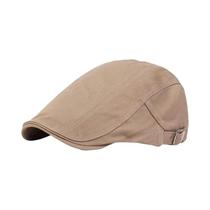 Bonés Ajustáveis Masculinos De Cor Sólida Estilo Newsboy Hip Hop Britânico Para Primavera E Verão