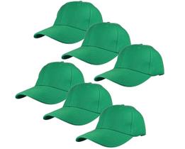 Bonés de beisebol Gelante Plain Blank com alça traseira ajustável, 6 unidades