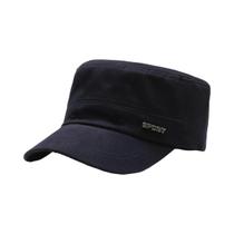 Bonés De Beisebol Masculinos Casuais De Algodão Sarjado Com Aba Reta E Proteção Solar, Viseiras