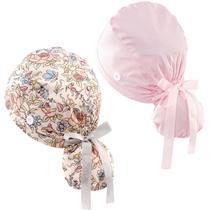 Bonés esfoliantes Hautton Ponytail para mulheres, chapéu de enfermeira cirúrgica, 2 unidades