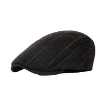 Bonés Retrô Masculinos Estilo Newsboy Britânico Para Pintores, Outono Inverno, Com Padrão Espinha De
