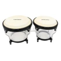 Bongo acrílico liverpool c/ 6'' & 7'' pele natural 11630
