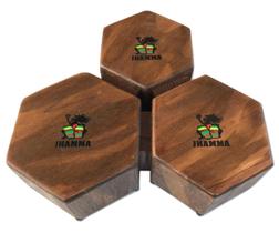 Bongô Cajon Triplo Jhamma Percussões Rustic Bongô Cajon Triplo Jhamma Percussões Rustic