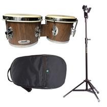 Bongo Madeira 7x8 Torelli Tb011 Freijo Com Pedestal e Capa