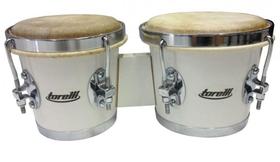 Bongo Torelli 6x7 TB010 Bc Branco Madeira Pele Animal