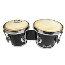 Bongo Torelli Tb011Pr 7X8 Preto Cromado Pele Animal