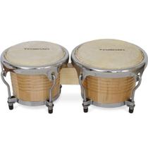 Bongô Vanguarda Privilege 7/8 Natural Ferragem Cromada