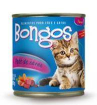 Bongos Gato Lata Patê de Carne 280gr - Pet Bom