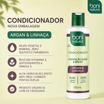 Boni Natural Shampoo Condicionador Argan Linhaca Sabonete Lavanda Vegano Sem Sulfato Escolha 300ml