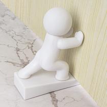 Bonito batente de porta, batente decorativo, protege seu chão, branco, 1 pacote (patenteado)