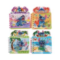 Bonito Disney Stitch 3D Mudança Notebook Portátil Anime Desenhos Animados Escola Material De