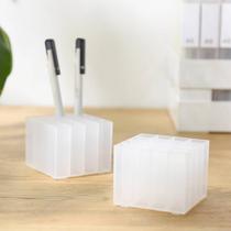 Bonito DIY 16 Palace Grid Pen Holder, plástico fosco